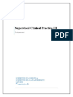 Supervised Clinical Practice-III: Assignment