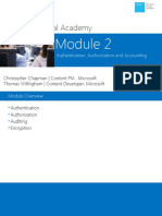 Microsoft Virtual Academy: Authentication, Authorization and Accounting