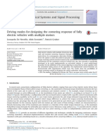 Driving Modes For Designing The Cornering Response of Fully Electric Vehicles With Multiple Motors