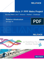 Making of India's 1 PPP Metro Project: Reliance Infrastructure
