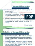 Definition of Managerial Economics: Applied Microeconomics Managerial Decision Problems