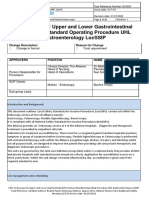 Endoscopy For Upper and Lower Gastrointestinal Procedures Standard Operating Procedure UHL Gastroenterology LocSSIP