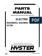 Hyster G138 (N30XMDR3 N45XMR3) Forklift Parts Manual