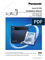 Installation Manual: KX-TDA100 KX-TDA200