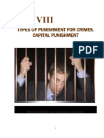 Unit Viii: Types of Punishment For Crimes. Capital Punishment