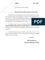 RBI/2009-10/ 27 Master Circular No. 07/2009-10 July 1, 2009: Notification No. FEMA 3 / 2000-RB