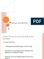 Introduction To Financial Statements of Sole Trader-1