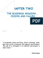 Chapter Two: The Business Mission, Vision and Values