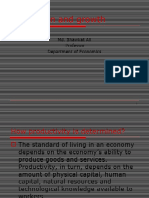 Production and Growth: Md. Shawkat Ali Professor Department of Economics