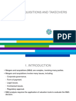 Mergers, Acquisitions and Takeovers