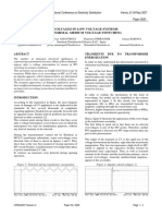 Overvoltages in Low Voltage Systems Due To Normal Medium Voltage Switching