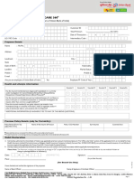 UBI Group Care 360 Application Form (UHS) Union Health Suraksha