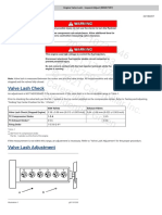 Engine Valve Lash - Inspect Adjust