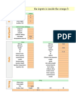 The Inputs Is Inside The Orange Bars: Off Shore Subsea