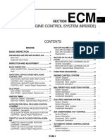 Engine Control System (Mr20De) : Section