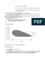 Airplane Wing Analysis