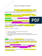 Liabilities, Provisions and Contingent Liabilities & Notes and Bonds Payable