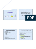 High Performance Liquid Chromatography (HPLC)