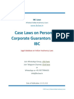 Case Laws On Personal & Corporate Guarantors Under IBC