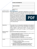 Module 1 Mathematics in Oour World (MMW)