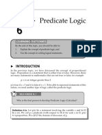 Topic 6 Predicate Logic