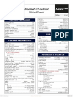 Normal Checklist: FBW A320Neox