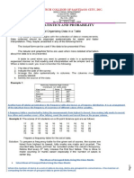 Statistics and Probability: Sistech College of Santiago City, Inc