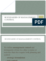 Boundries of Management Control