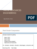 Water Resources Engineering: Engr. Ricardo L. Fornis