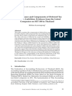 Kittima Acaranupong 2010 Value Relevance and Components of Deferred Tax Assets and Liabilities