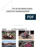 Concepts in International Logistics Management-Prince Dudhatra-9724949948