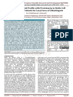 Co Relation of Lipid Profile With Proteinuria in Sickle Cell Nephropathy Patients For Local Area of Chhattisgarh