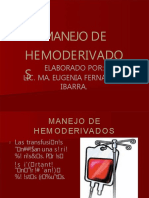 PDF Manejo de Hemoderivados