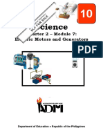 Science: Quarter 2 - Module 7: Electric Motors and Generators