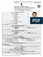 Cet Application Form