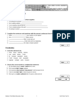 Unit 3 Short Test 1A: Grammar