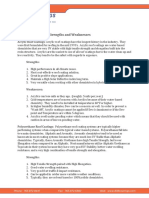 White Paper Chemistry Strengths Weaknesses