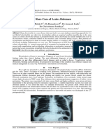 A Rare Case of Acute Abdomen: DR - Rajeev Thilak C, DR - Ramadoss.P, DR - Ameesh Izath, DR - Christianne Sandhya