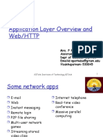 Application Layer Overview and Web/HTTP