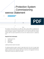 Lightning Protection System Testing & Commissioning Method Statement