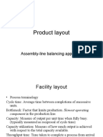 Product Layout: Assembly-Line Balancing Approach