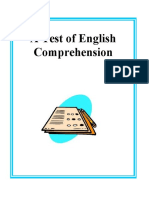 A Test of English Comprehension