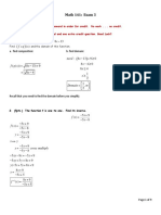 College Algebra Exam 3 Answers