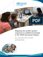 Mapping The Health System Response To Childhood Obesity in The WHO European Region. An Overview and Country Perspectives (2019) PDF