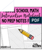 Interactive Math Notebook