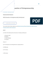 All Unit MCQ's Question of Entrepreneurship Development - TheCodingShef