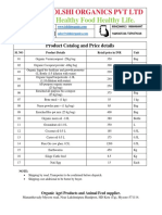 TOPL Product Catalogue and Retail Price List