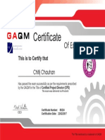 Certified Project Director