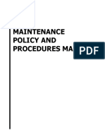 Maintenance Policy and Procedures Manual