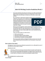 Writing Creative Nonfiction Week 2